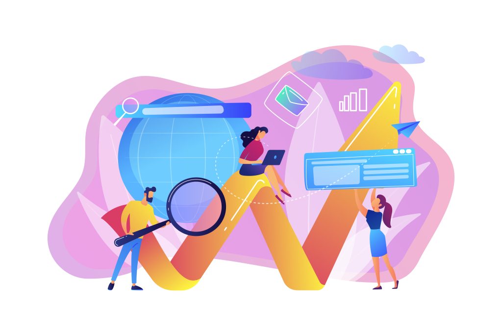 digital marketing concept vector illustration.