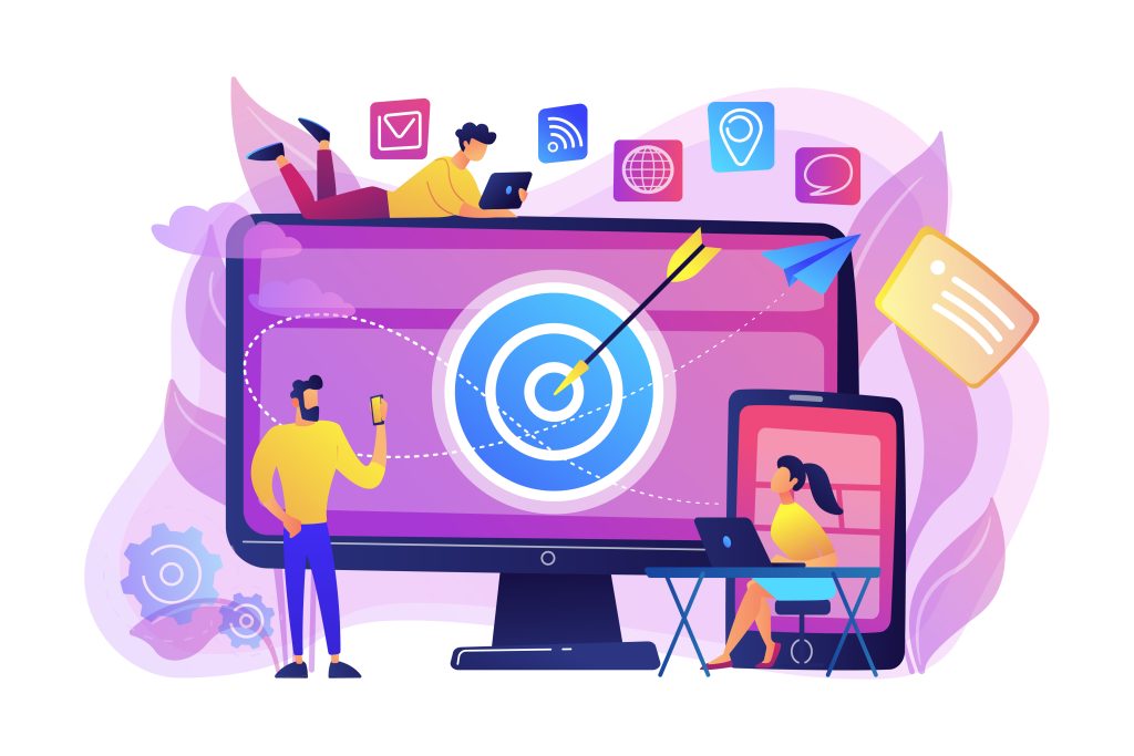 multi device targeting concept vector illustration.